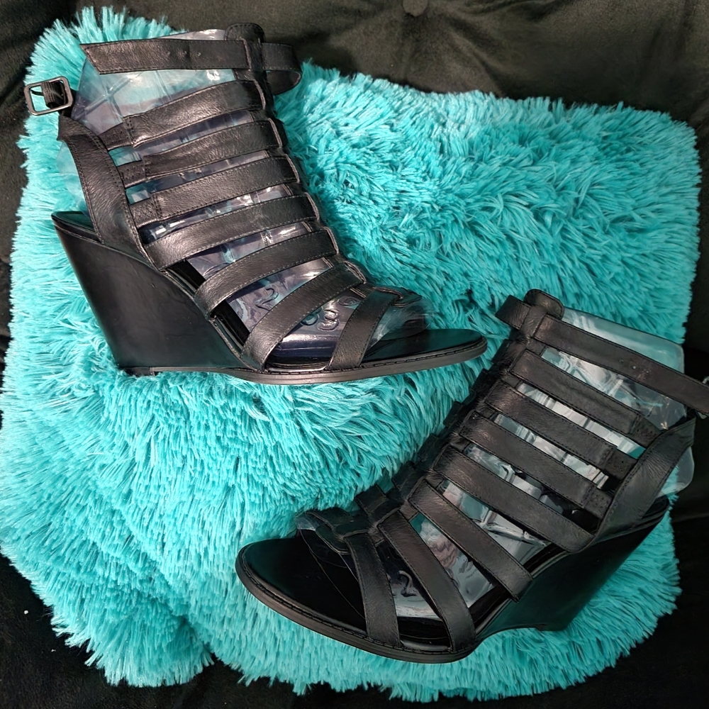 Nice West Strappy Wedge Sandals